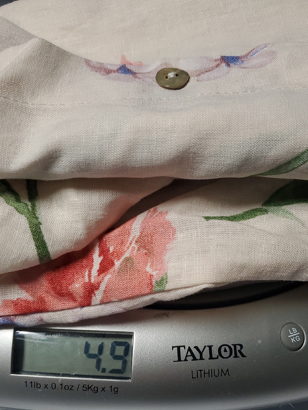 Laura Ashley Linen Floral Puff Sleeve Blouse Size Med Romantic Cottagecore Resor - Picture 13 of 13